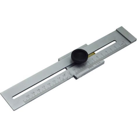 Trusquin de Traçage Métal, 200mm Jauge de Marquage en Acier au Carbone, Outils de Mesure pour le Travail du Bois, Trusquin de Menuisier (1/4)