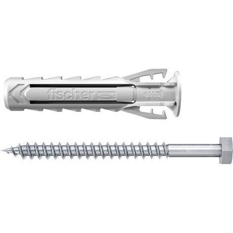 FISCHER - Cheville nylon sx plus 14x70 avec vis blister x2 (1/5)