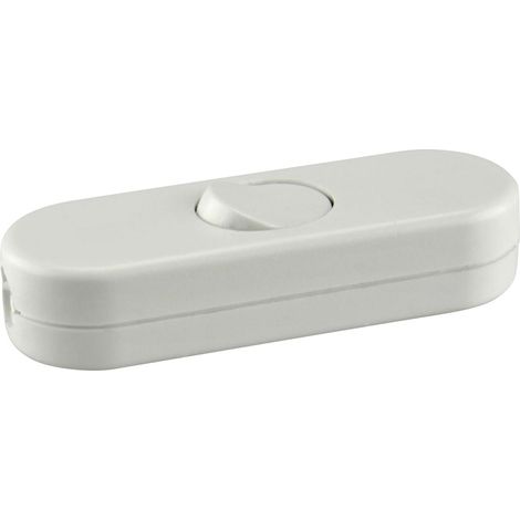 Schnur-Zwischenschalter 1p 250V 3A weiß Lampenzubehör (1/2)