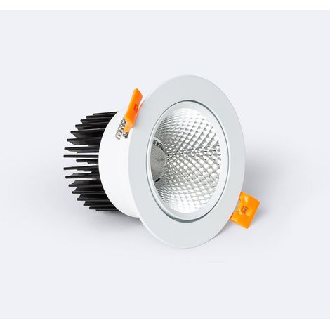 Downlight LED 12W Circolare COB CRI90 Foro Ø 90mm No Flicker 4000K Bianco Naturale
