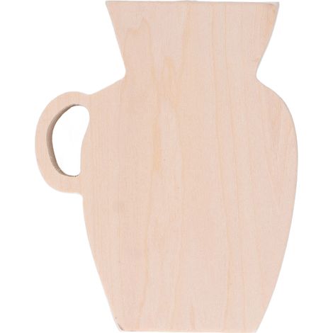 Vase en Bois Naturel Style Vintage Robuste et Durable pour Fleurs - Pin Non Peint (1/5)