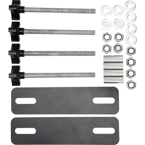 Kit de fixation réglable pour plaques de désensablage tout-terrain (4,72 à 6,69 pouces), noir (1/5)