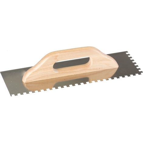 Outil du carreleur mega inox 380x130mm dents 10x10mm