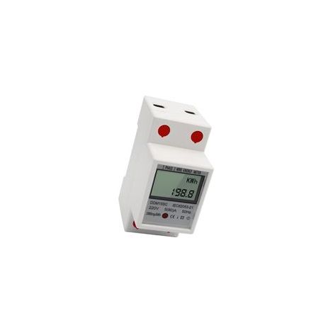 Compteur d'énergie monophasé sur rail DIN, affichage numérique LCD, 5–80 A, 220 V, 50 Hz, compteur électronique kWh, compteur d'électricité (1/5)