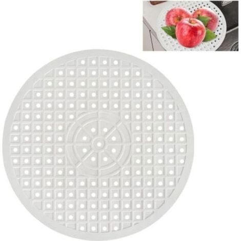 Tapis d'évier rond en silicone pliable et antidérapant de 30,6 cm de diamètre, tapis de protection pour évier de cuisine (1/4)