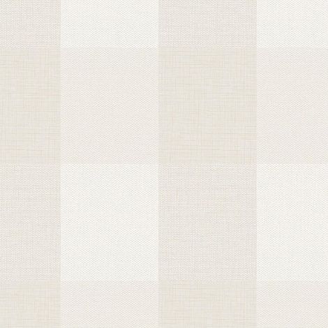 Cream Opulent Check Wallpaper Textured Vinyl Modern Fabric Effect Squares (1/4)