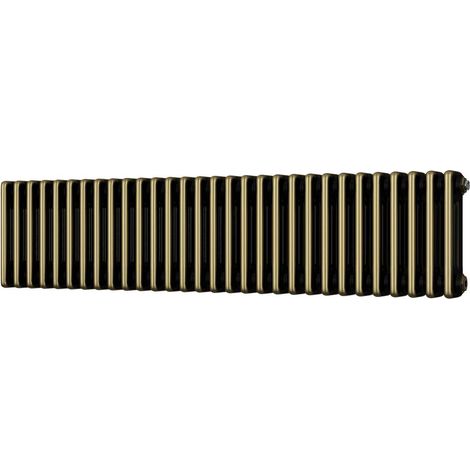 Alpha - Antique Brass Column Radiator H300mm x W1355mm 3 Column (1/2)