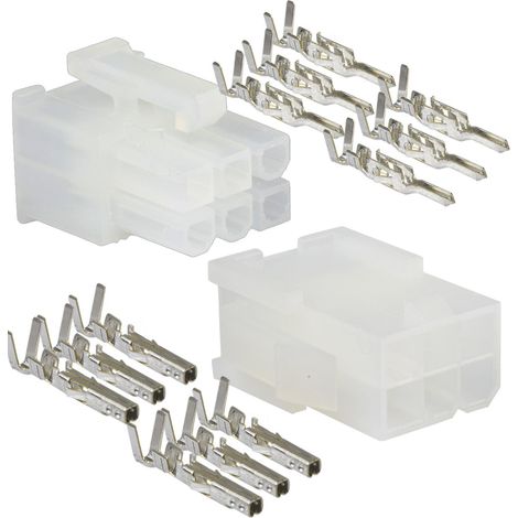 Connecteur Mini-Fit Jr 6 Voies - Lot de 5 Ensembles Complets - Broches 4,2mm - Pour Câblage Électrique (1/5)