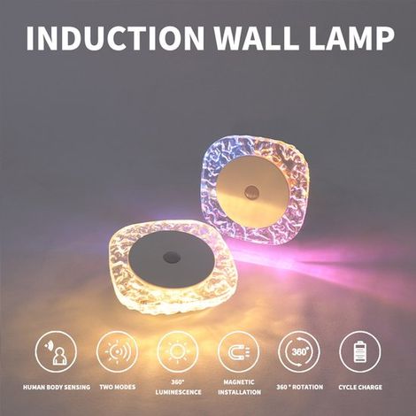 Veilleuse LED cristal 800 mAh deux modes (1/5)