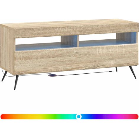 Maison Exclusive - LED-TV-Schrank Sonoma-Eiche Holzwerkstoff (1/5)