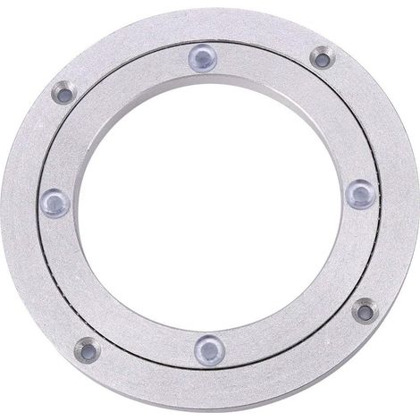 Base Sculpture Rotation Table 360 Degrés Plateau Rotatif Aluminium Support pour TV 8inch