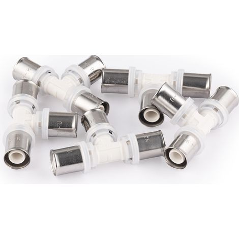Te multicapa PPSU para prensar igual QUICK PLOMBERIE Ø16 (x5) (1/5)