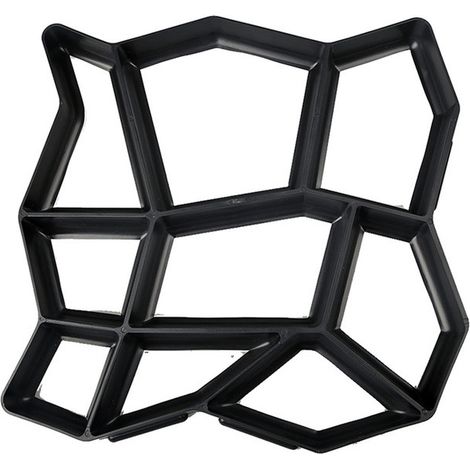 Lntyq Moules à béton 36x36x3.6cm, De Dalles De Pavage, ferme, pelouse jardin, décoration jardin, chemin, Bricolage, pavés, Réutilisable, coulage, imitation pierre (1/4)