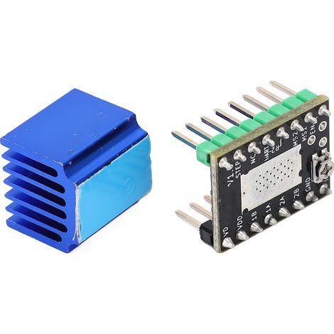 TMC2225 MKS Schrittmotortreiber mit Kühlkörper, geräuscharmes Modul für 3D-Drucker, Steuerplatine, 1 Stück (1/5)