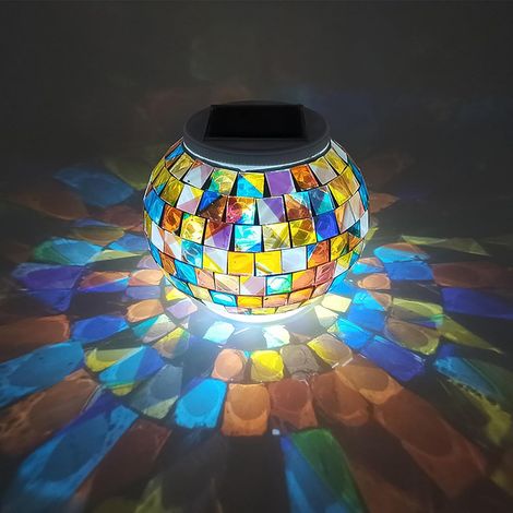 Lampe de Bureau d'ambiance, Étanche Couleur Changeante Boule Humeur Veilleuses Lampe De Table Atmosphère Éclairage pour Chambre Salon Jardin Décoration(Multicolore) (1/5)