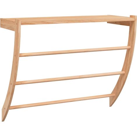 Maison Exclusive - Porte-serviette 60x25,5x49 cm Bois massif de noyer (1/5)