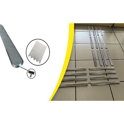 Bande aide à l'orientation inox 316 Waccess® Wattelez - Kit 12 barrettes - 280 mm x 1 m - Auto-adhésive