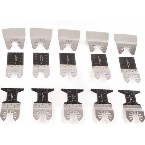 Paquet de 5 lames de scie oscillantes universelles, Kit d'outils incurvés bimétalliques 34mm 45mm (1/5)