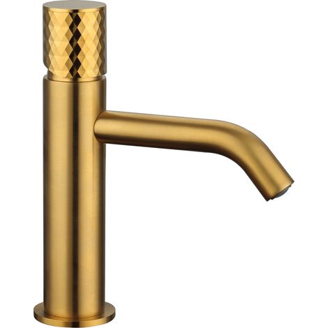Grifo de Lavabo  Modelo HELIOS  Fabricado en Oro PVD  Monomando  Acabado en Oro Pvd (1/2)