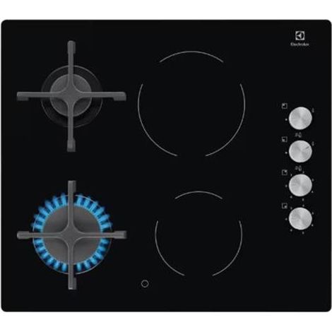 Electrolux EGE6172NOK placa de cocción de inducción y gas negra