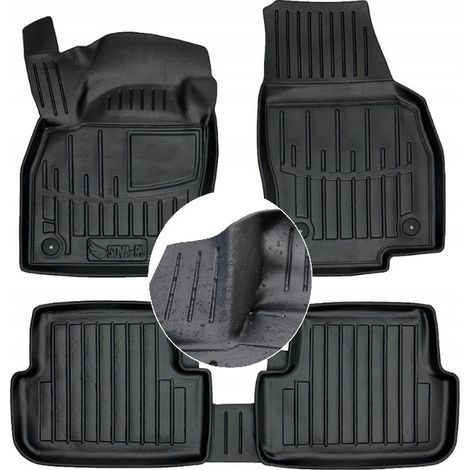 Tapis et essuie-glaces en caoutchouc pour VW Polo 6 à partir de 2017 - UD Troughs (1/5)