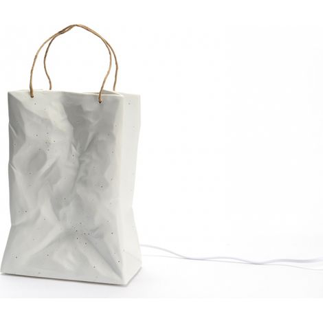 Amadeus - Lampe sac en porcelaine E14 8W LED (1/2)