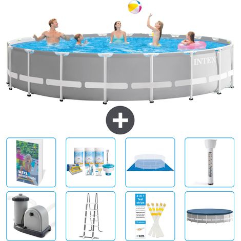Prism Frame Pool Rund - 610x132 cm - 9-teilig S574