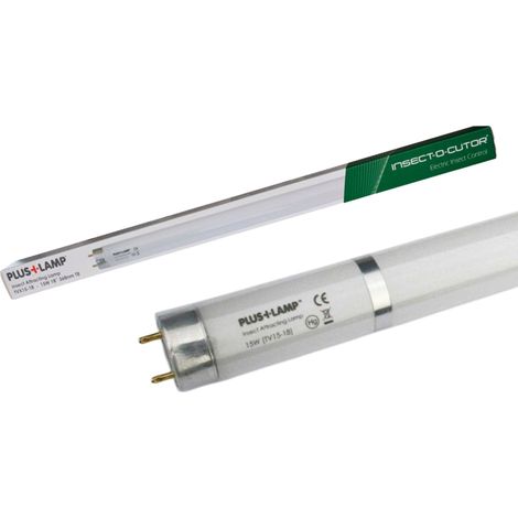 Edialux Lampe UV PlusLamp 15W de rechange 368 nm, tube UV T8 F15, durée de vie 8000 h, compatible Gen 3 PlusZap 30W, tube de remplacement pour destructeur d’insectes électrique et piège à mouches (1/5)