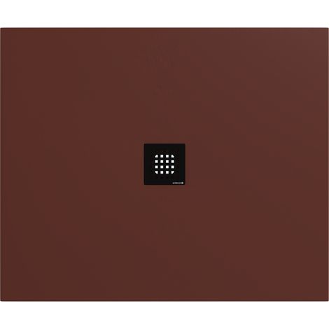 Receveur de douche FLEXIA en marbre coulé 120x80cm, découpable selon vos demandes, marron mat (1/4)