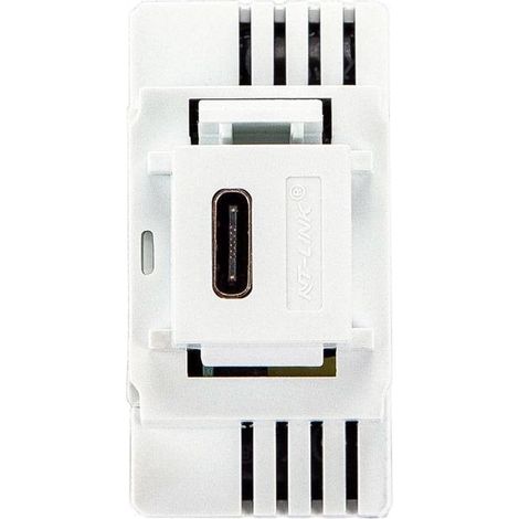 Alimentatore compatto da incasso keystone presa usb-c 18w bianco fanton 82901 (1/3)