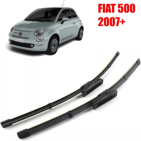 DISCORAMA® KIT 2 SPAZZOLE TERGICRISTALLO ANTERIORE PER FIAT 500 312 DAL 2007 600MM+350MM