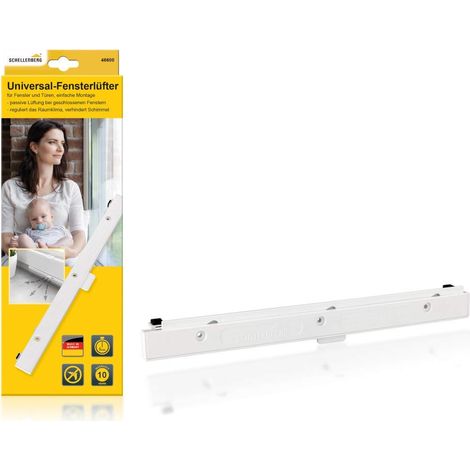 Ventilateur de fenêtre universel en blanc, extension du kit de démarrage (1/5)
