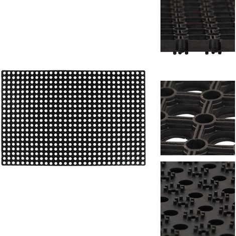 Gummimatte 16 mm 80 x 120 cm - Gummi Matte - Türmatte - Rutschfeste Matte - Arbeitsmatte - Outdoor Matte (1/5)