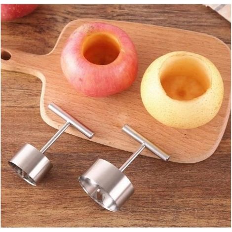 Outil de Cuisine - Apple Pear Core - Acier Inoxydable - Antidérapant - Confortable à Utiliser (1/4)