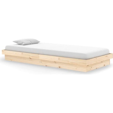 Maison Exclusive - Estructura de cama de madera maciza 90x200 cm
