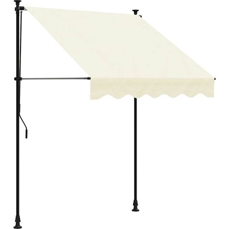 Maison Exclusive - Markise Einziehbar Creme 150x150 cm Stoff und