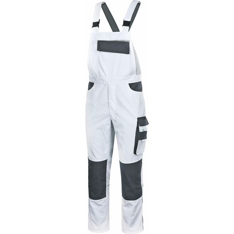 1025, Latzhose EXTREME weiss - grau Gr. S