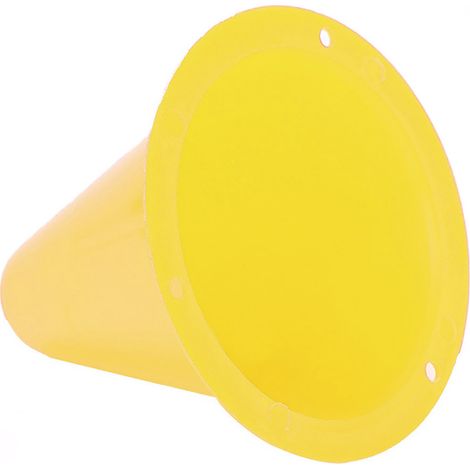 Lot de 10 cônes d'entraînement de football, barrières de football, porte-marqueurs en plastique (jaune) (1/5)