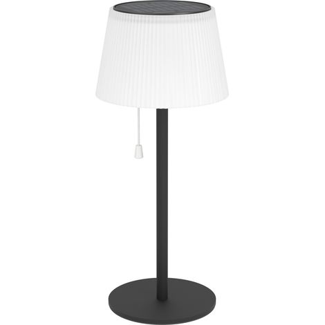 Lampada Ricaricabile Moderna Scordiano Acciaio Nero Led 2,3W 220Lm Ip44