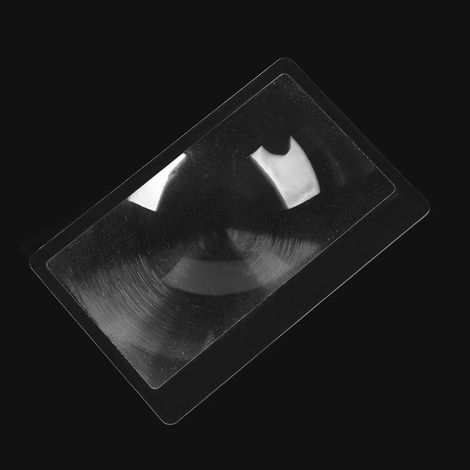 Lot de 10 loupes de Fresnel ultra-minces (grossissement x5) au format marque-page – Format carte portable (85 × 55 mm) – Aide à la lecture (1/3)
