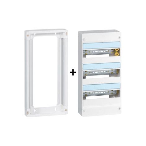 Legrand - Drivia - Coffret 3 rangu00e9es - 13 modules + Rehausse - Ref. : 401213+401373 (1/5)
