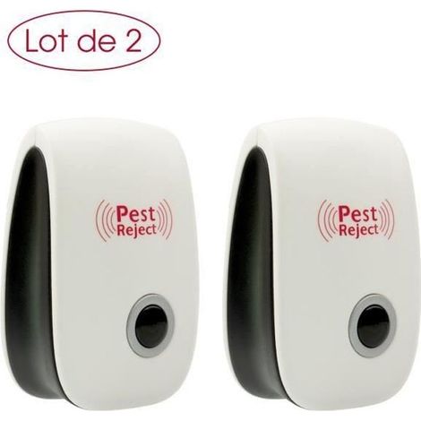 Dieses Zweierpack elektronischer Ultraschall-Insektenabwehrgeräte kann Schädlinge wie Ratten, Mücken, Kakerlaken und Ameisen abwehren.