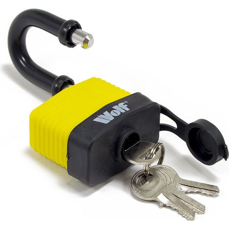 50mm Padlock Wolf Heavy Duty Hardened Steel Security Lock with Keys