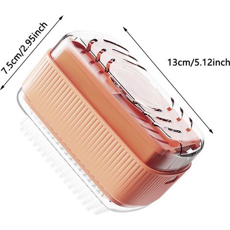 Gel desinfectante de manos en espuma, con caja de almacenamiento para la ropa, dispensador portátil en tiras, cepillo de secado, 1 unidad. (1/2)