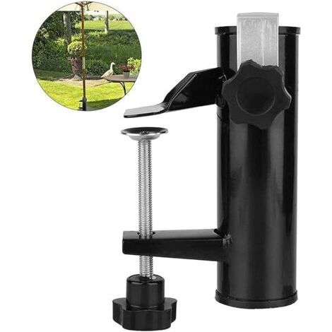 Parasol holder, balcony railing, parasol holder, balcony clamp holder, for table, parasol accessories, fastening for balcony, terrace or table - Balcony parasols with poles up to Ø 16-38 mm (1/5)