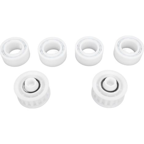 Limpiador de piscina de repuesto, ruedas de guía, paquete de 4, con 2 engranajes de polea, para Maytronics Dolphin (1/5)