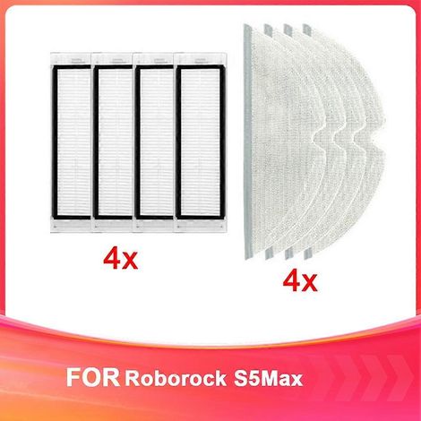 Consommables de remplacement pour filtres en tissu Roborock S5Max - Consommables pour balayeuse (1/5)