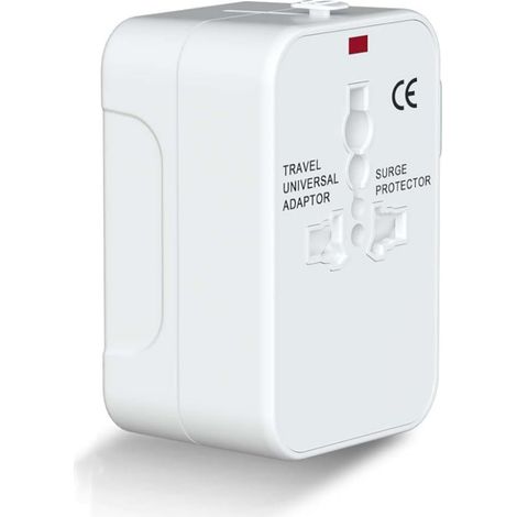 GARRYFIZH ‌Convertisseur de Puissance Multifonction avec Ports USB - Adaptateur Secteur Universel, Prises Multiples pour Voyage et Maison‌