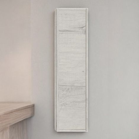 Colonna reversibile sospesa singola H120 LUNA Quercia Bianco (1/4)