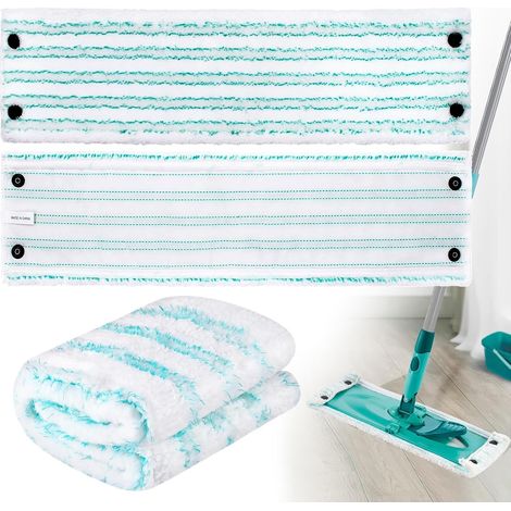 Set di 3 panni di ricambio per mocio compatibili con il mocio Leifheit Clean Twist XL Micro Duo, in microfibra, per lavatrice, adatti a tutti i tipi di pavimenti (1/5)